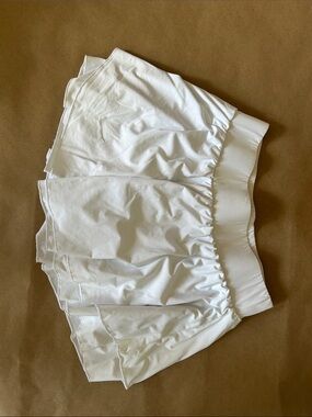 Tennis Skirt White Tiered Ruffles
